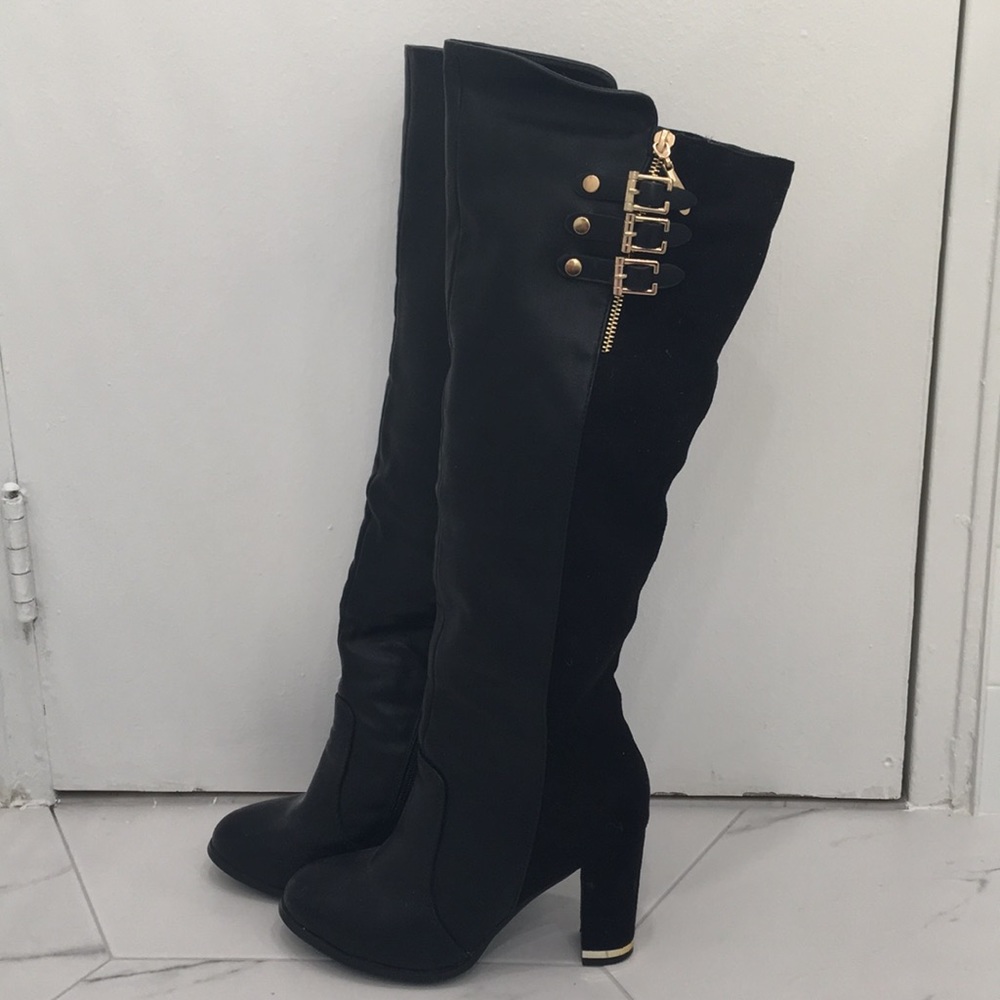 Over the knee black boots size 38 women’s